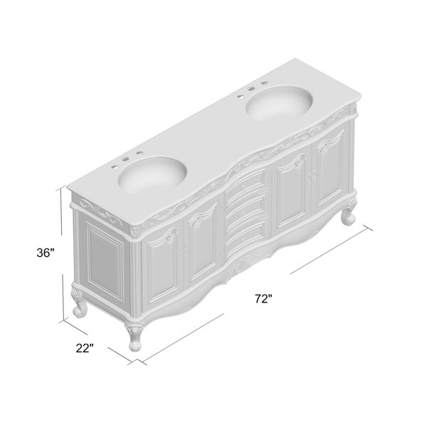 Astoria Grand Pillsbury 72" Double Bathroom Vanity Set & Reviews Wayfair